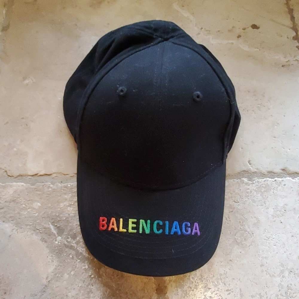 Balenciaga Logo Cap (Rainbow)